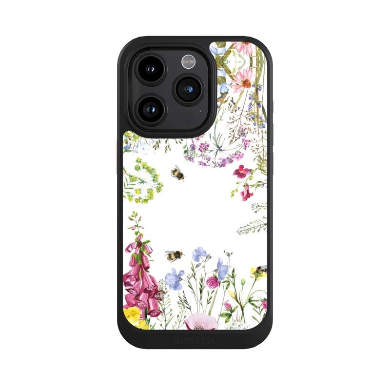 iPhone 15 Pro NIVOcore Cadre de fleurs sauvages des prés d'été