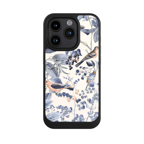 Apple iPhone 15 Pro NIVOcore Vögel und Beeren in Beige