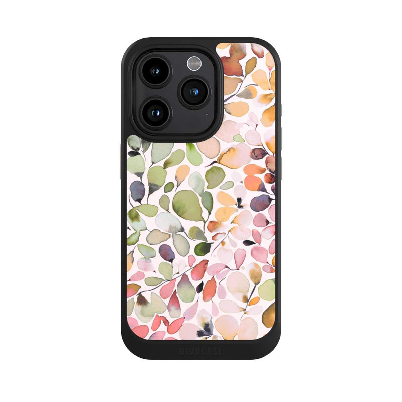 iPhone 15 Pro NIVOcore Feuillu Nature Campagne Eucalyptus