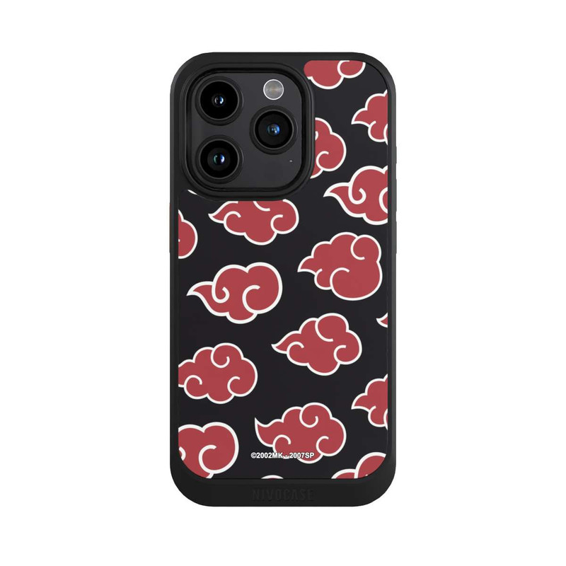 iPhone 15 Pro NIVOcore Akatsuki Pattern Noir Big