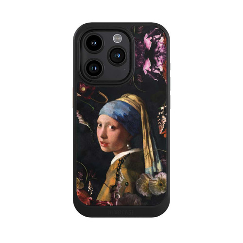 Apple iPhone 15 Pro NIVOcore Fille avec une boucle d'oreille en perles Roses