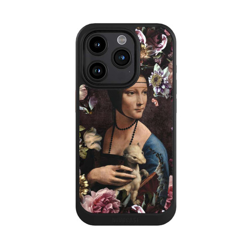Apple iPhone 15 Pro NIVOcore Dame avec hermine aux roses 