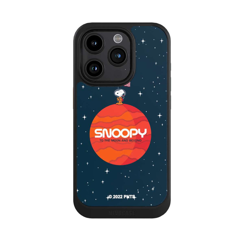 iPhone 15 Pro NIVOcore Snoopy Space Traveller Orange