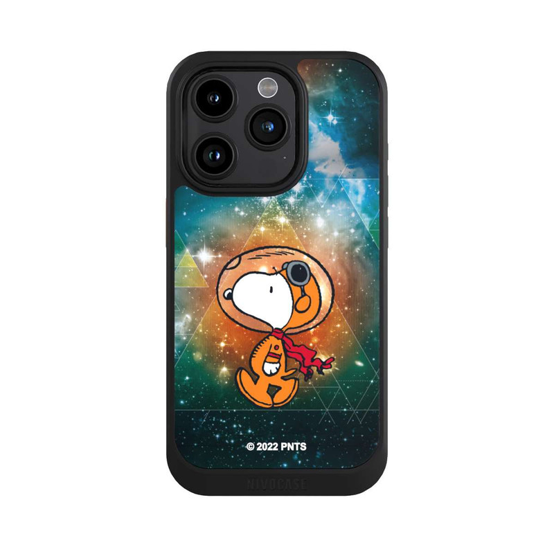 iPhone 15 Pro NIVOcore Snoopy Weltraumreisender Grün