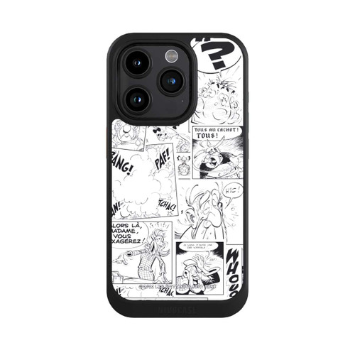 Apple iPhone 15 Pro NIVOcore BD Astérix Blanc &amp; Noir