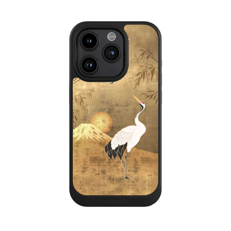iPhone 15 Pro NIVOcore Cranes Gold Japan 1