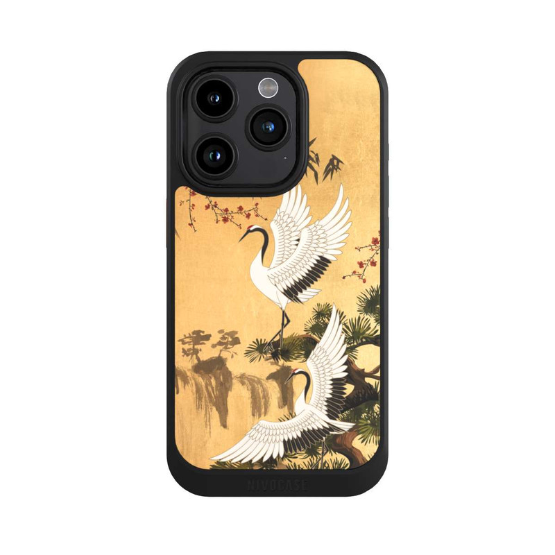 iPhone 15 Pro NIVOcore Grues Japonaises Or