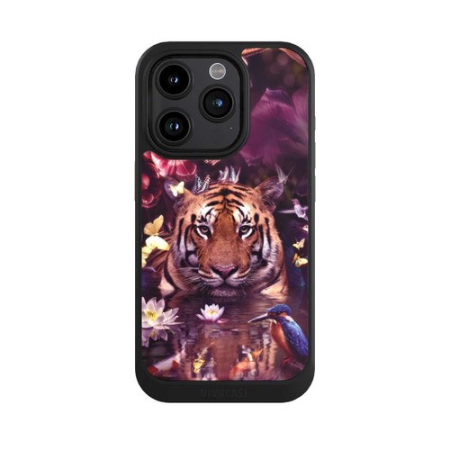 Apple iPhone 15 Pro NIVOcore Tiger Blumenrahmen