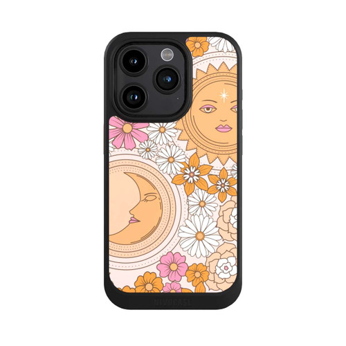 Apple iPhone 15 Pro NIVOcore Mond-Sonne-Blumen