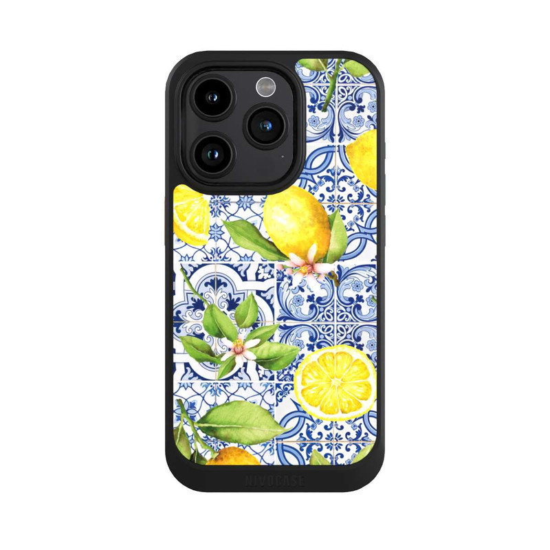 iPhone 15 Pro NIVOcore Griechische Zitronen Muster