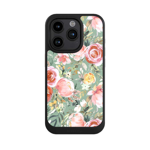 Apple iPhone 15 Pro NIVOcore Pastellfarbener Pfingstrosenstrauß