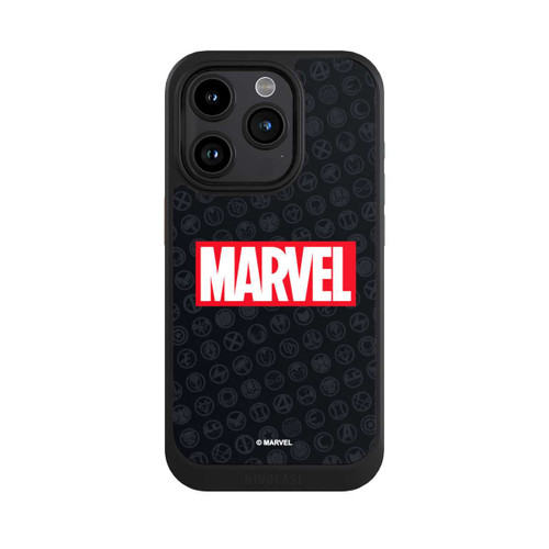 Apple iPhone 15 Pro NIVOcore Marvel Logo Black Red