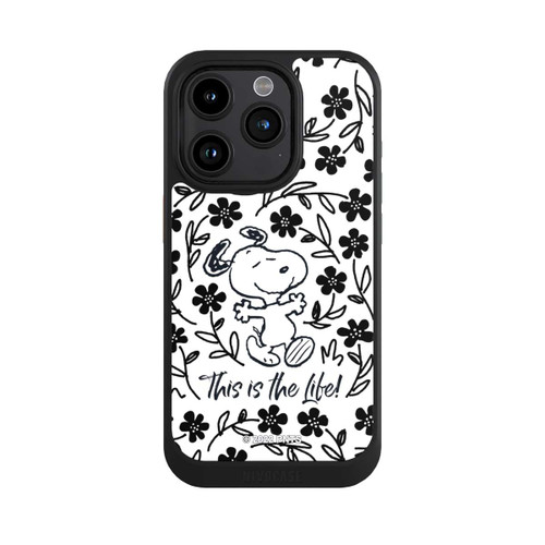 Apple iPhone 15 Pro NIVOcore Snoopy Black and White This Is The Life