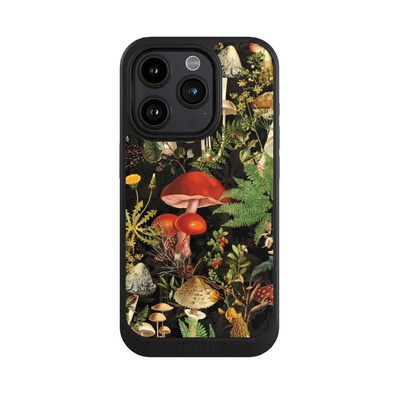 iPhone 15 Pro NIVOcore Différents champignons dans la forêt