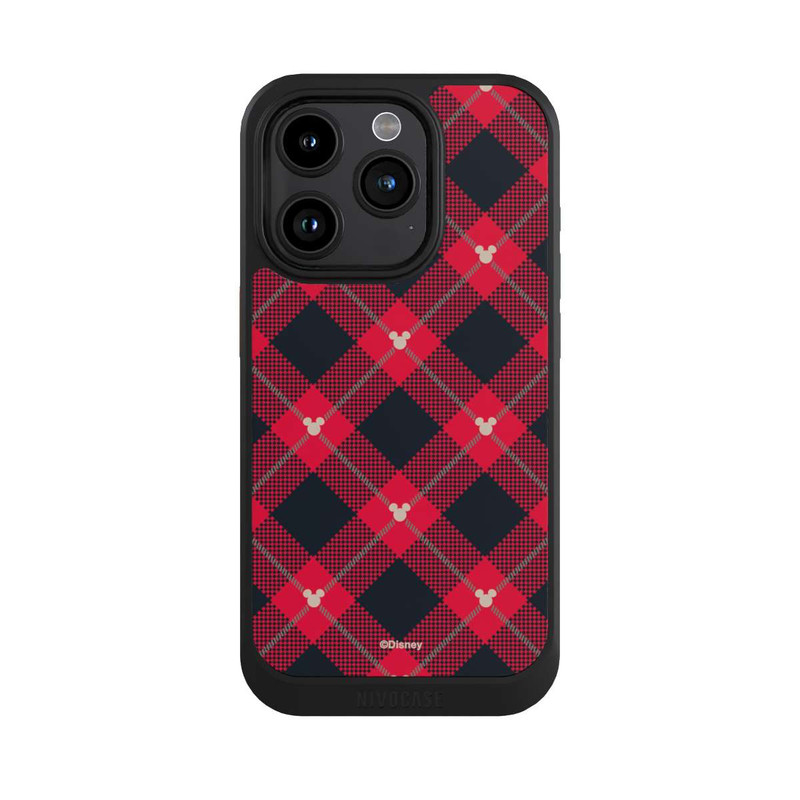 iPhone 15 Pro NIVOcore Mickey Weihnachtsmuster Rot