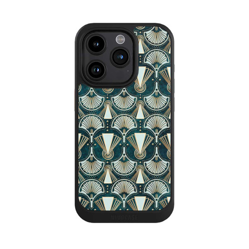 Apple iPhone 15 Pro NIVOcore Art Deco Green Pattern