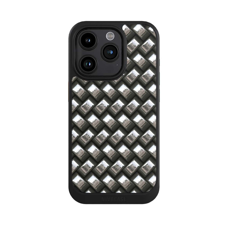 iPhone 15 Pro NIVOcore Glamour Silver Metal