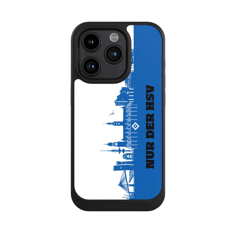 iPhone 15 Pro NIVOcore HSV Skyline Blau Weiß