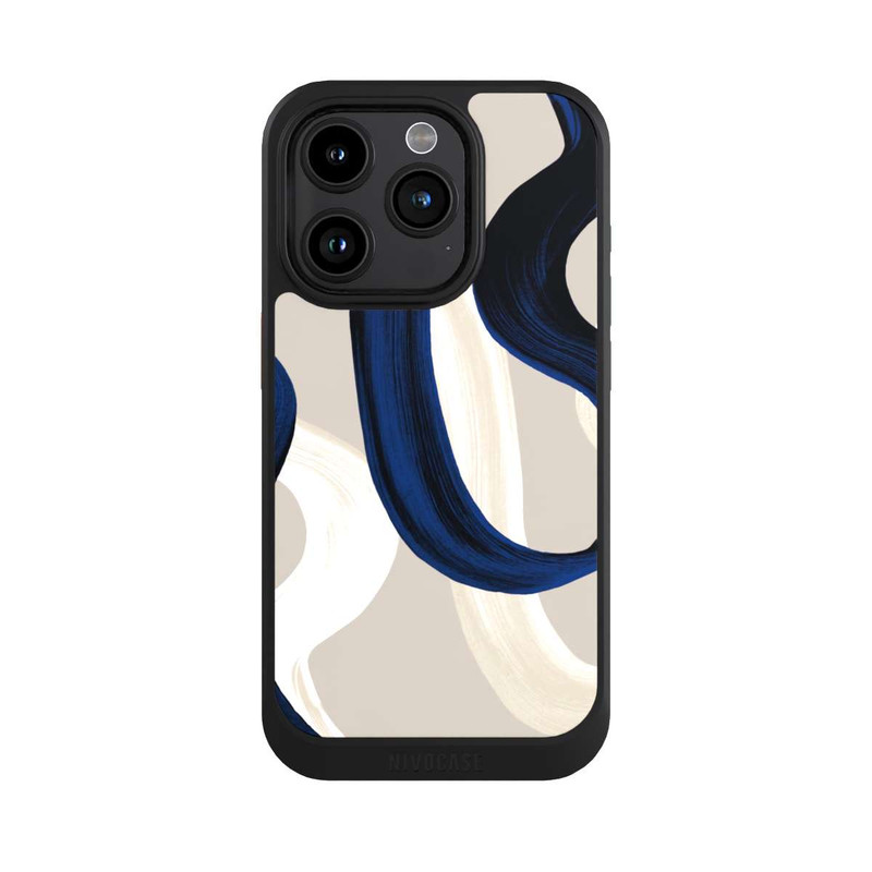 iPhone 15 Pro NIVOcore Abstrakte Pinselstriche 80