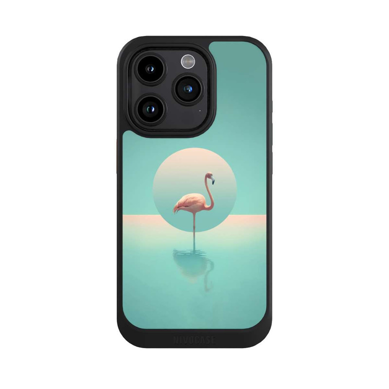iPhone 15 Pro NIVOcore Flamingo In The Pool 