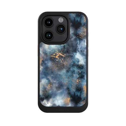 Apple iPhone 15 Pro NIVOcore Smoky Marble Watercolor Navy