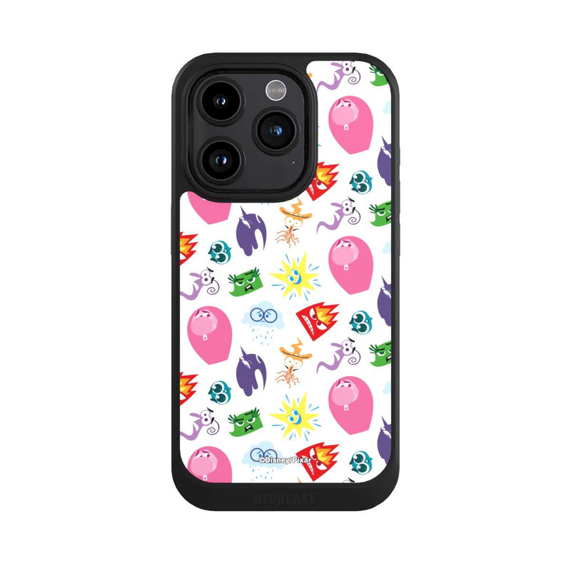 iPhone 15 Pro NIVOcore Inside out Character Pattern White