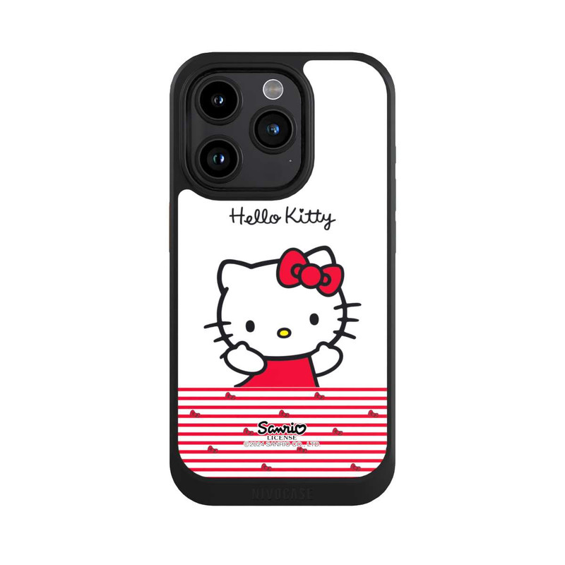 iPhone 15 Pro NIVOcore Hello Kitty Lines and Bows 
