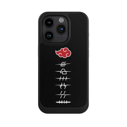Apple iPhone 15 Pro NIVOcore Akatsuki Mitglieder Symbole Schwarz