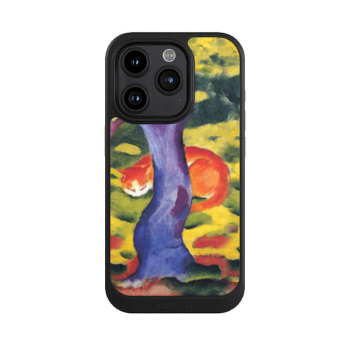 Apple iPhone 15 Pro NIVOcore Katze hinter Einem Baum von Franz Marc