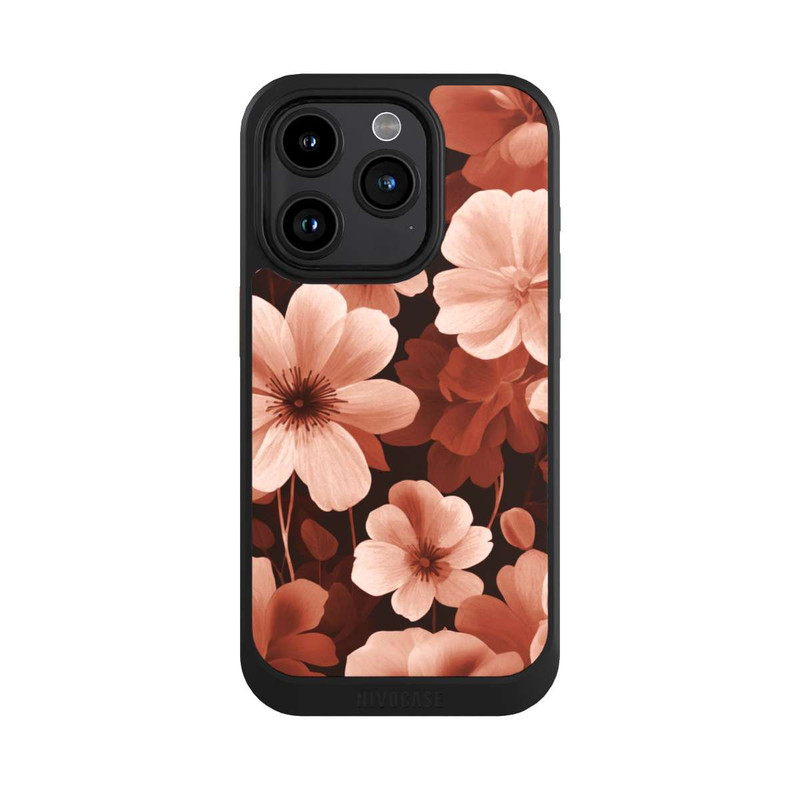 iPhone 15 Pro NIVOcore Red Negative Flowers with AI