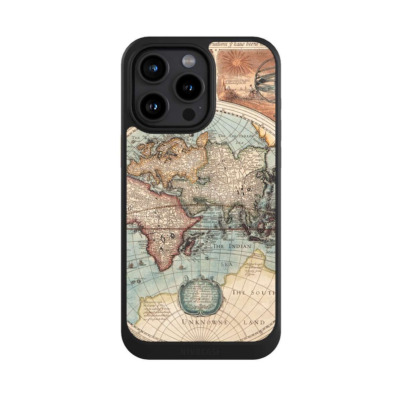 iPhone 15 Pro Max NIVOcore Vintage Weltkarte