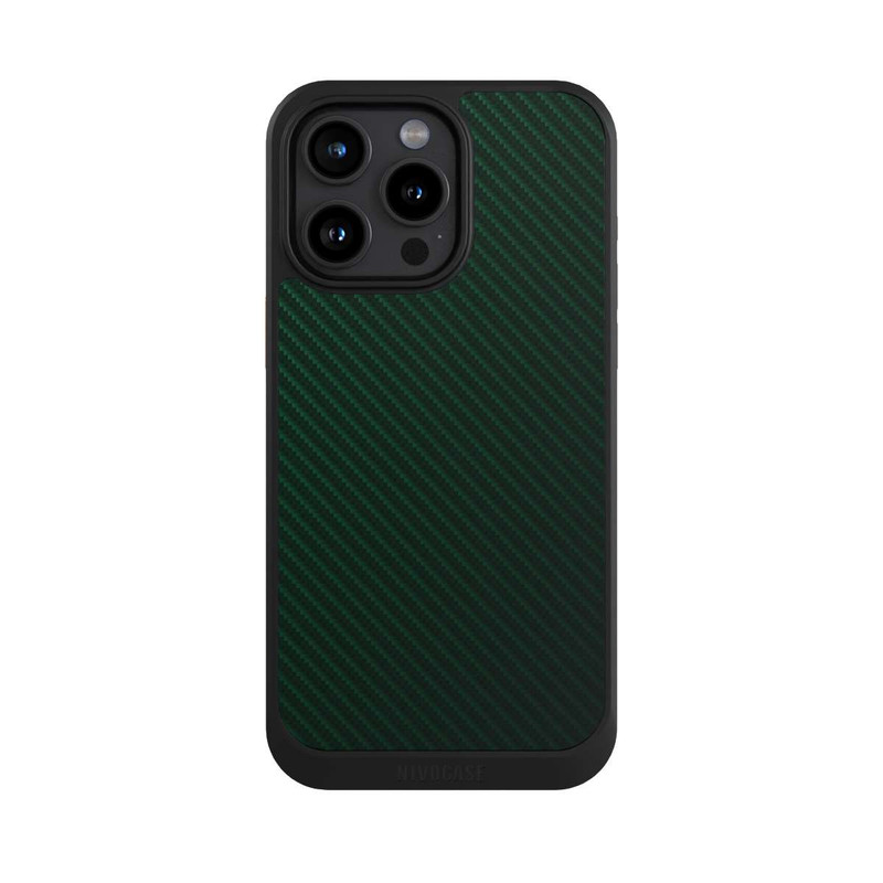 iPhone 15 Pro Max NIVOcore British Racing Green Carbon