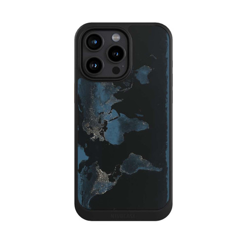 Apple iPhone 15 Pro Max NIVOcore Carte du Monde Nuit