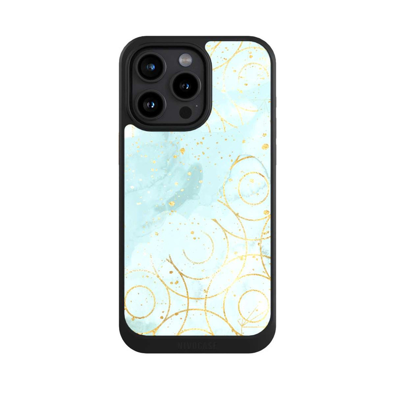iPhone 15 Pro Max NIVOcore Marmormuster grün
