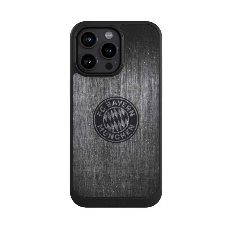 iPhone 15 Pro Max NIVOcore Metal look FCB Logo plain