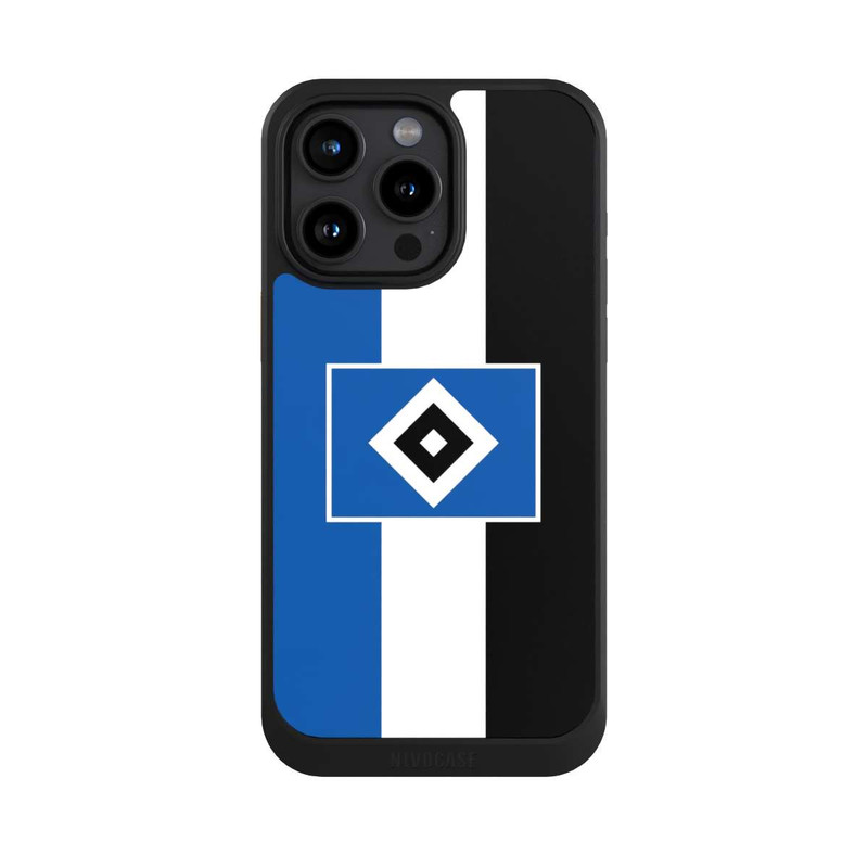 iPhone 15 Pro Max NIVOcore HSV rayures - bleu-blanc-noir
