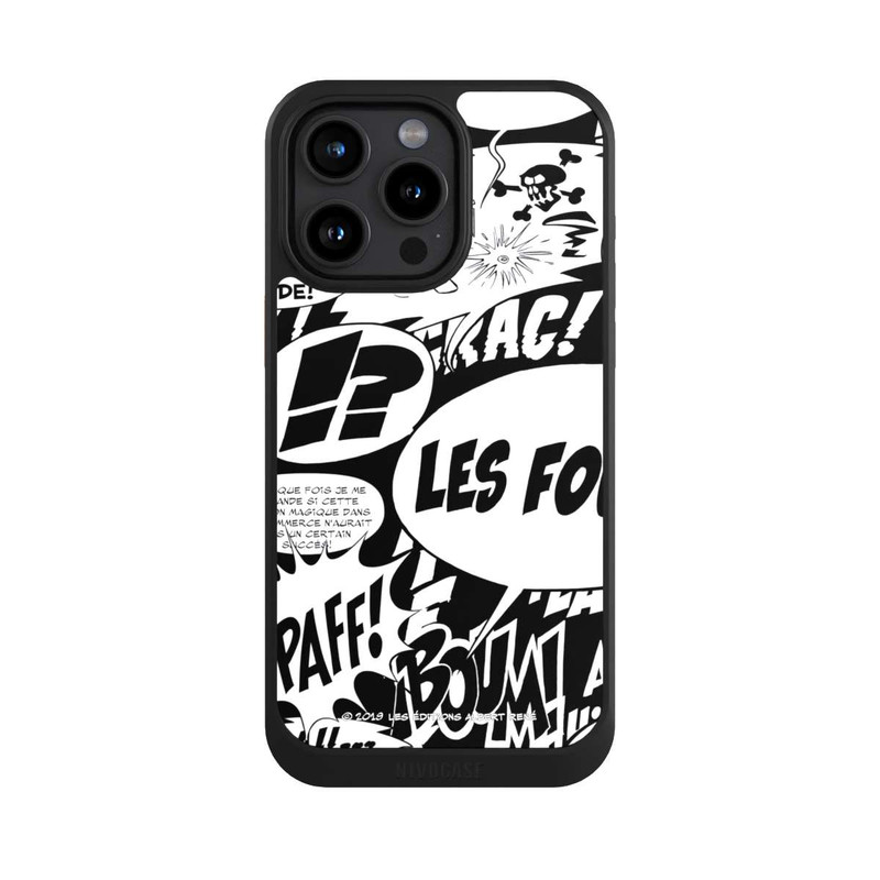 iPhone 15 Pro Max NIVOcore Sprechblasen Asterix Schwarz