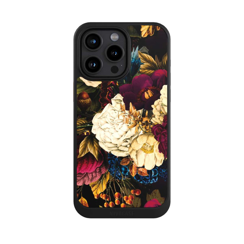 iPhone 15 Pro Max NIVOcore Dunkle Vintage Blumen