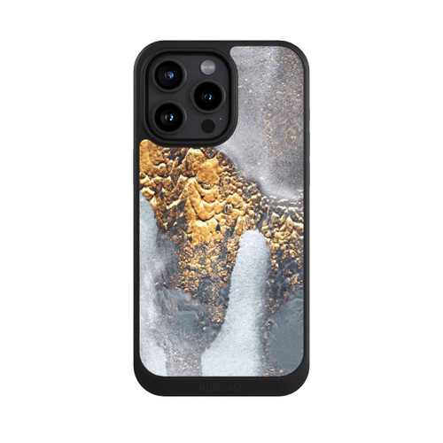 Apple iPhone 15 Pro Max NIVOcore Beton-Gold-Glitzerlook