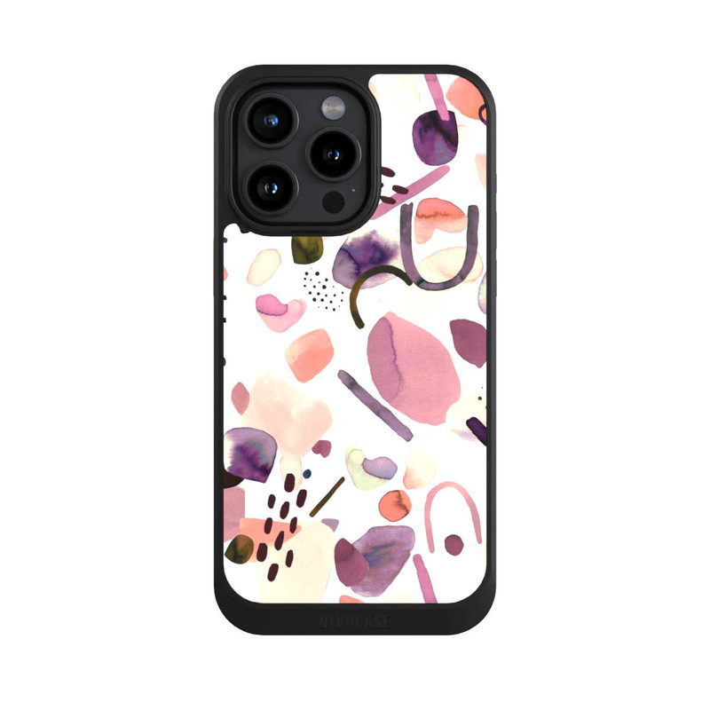iPhone 15 Pro Max NIVOcore Abstrakte Formen aquarell lila