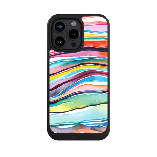 Apple iPhone 15 Pro Max NIVOcore Couches d'agate aquarelle