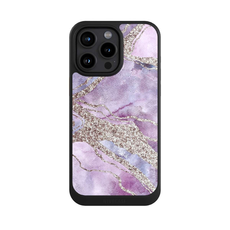 iPhone 15 Pro Max NIVOcore Pierre précieuse Violet pastel