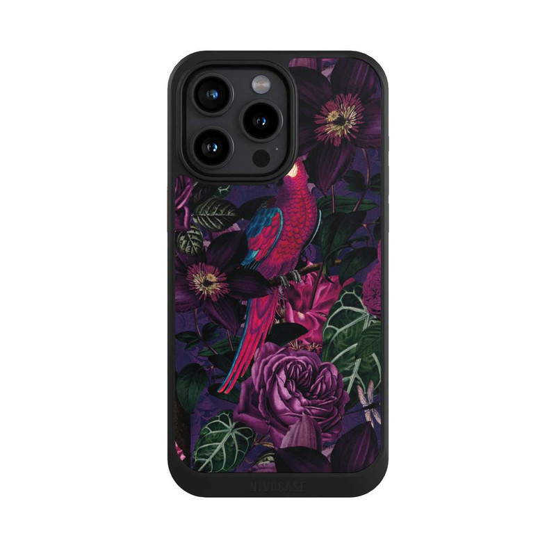 iPhone 15 Pro Max NIVOcore Vogel im dunklen Dschungel