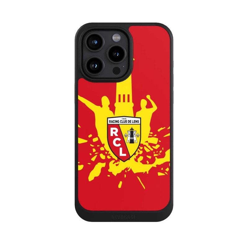 iPhone 15 Pro Max NIVOcore Tour RCL jaune sur rouge