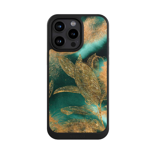 Apple iPhone 15 Pro Max NIVOcore Gold und Grün Natur