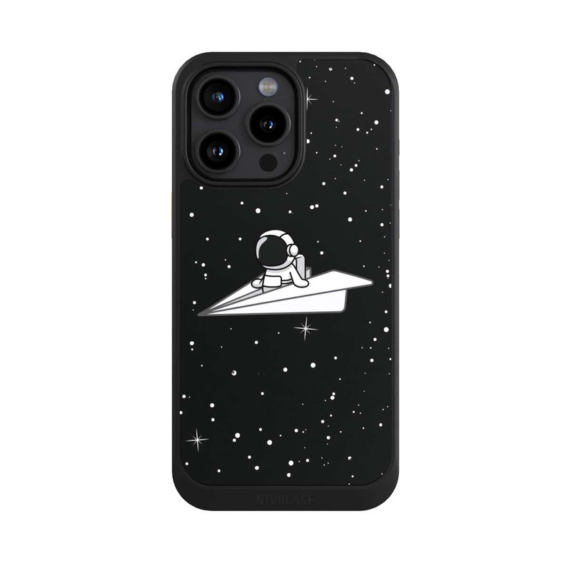 iPhone 15 Pro Max NIVOcore Astronaut Paper Plane Comic