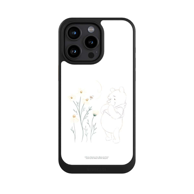 iPhone 15 Pro Max NIVOcore Winnie Puuh sieht sich Gänseblümchen an