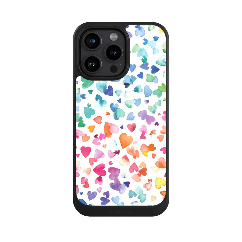 iPhone 15 Pro Max NIVOcore Watercolor Love Hearts