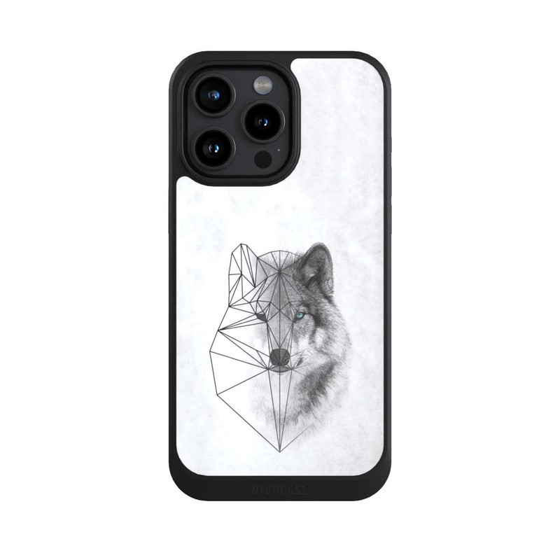 iPhone 15 Pro Max NIVOcore Polygonaler Wolf