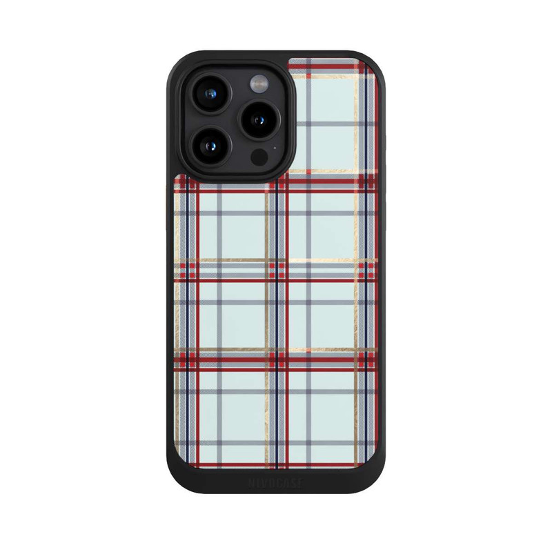 iPhone 15 Pro Max NIVOcore Tartan Blue